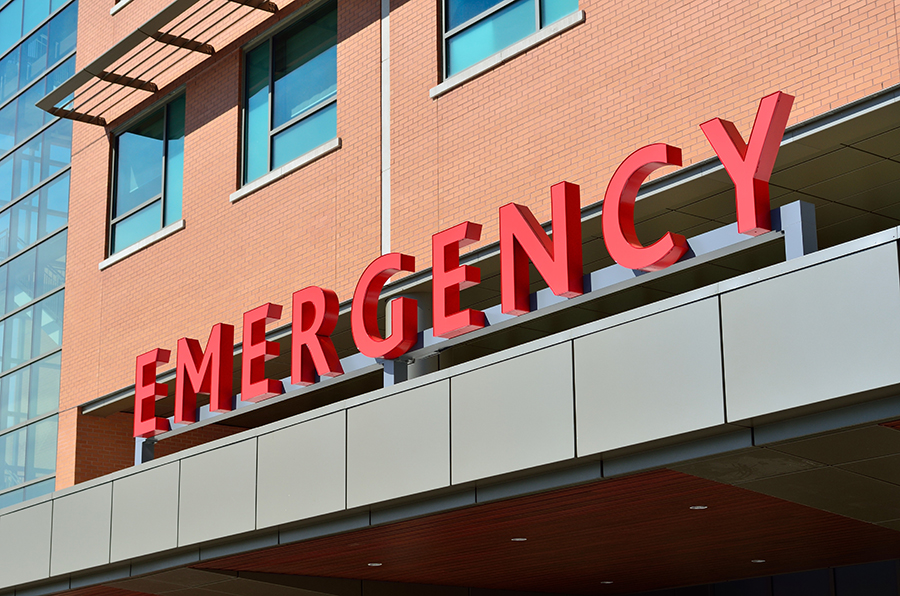 Emergency department sign, to represent medical billing and coding services in Minneapolis, MN
